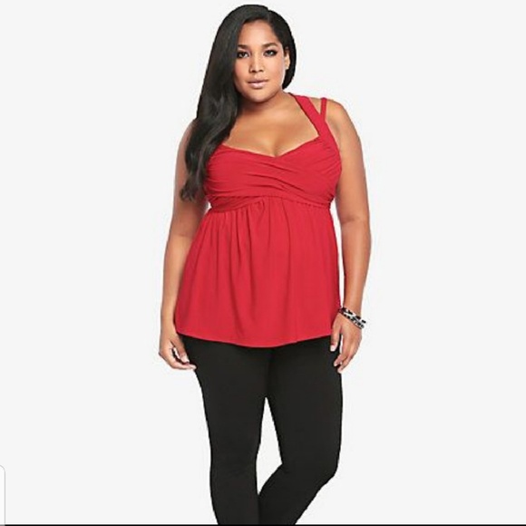 Torrid Tops - Torrid Red Strappy Top